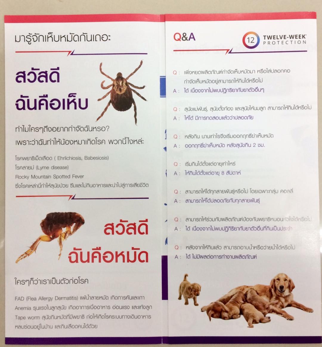 บราเวคโต้ สุนัขแบบกินได้3เดือน Bravect𝕆 for dog 20-40kg 1 chewable