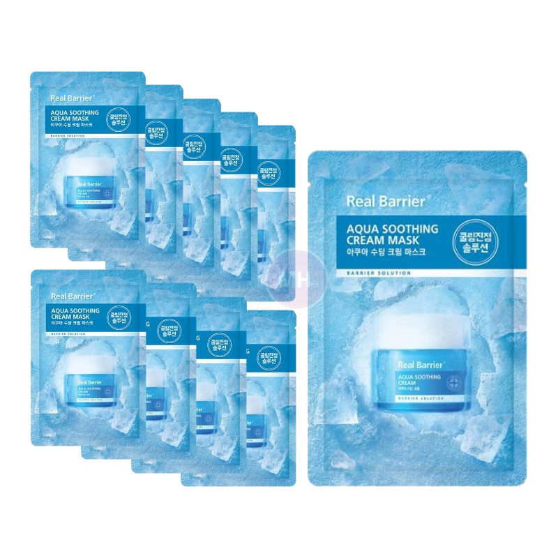 Real Barrier Aqua Soothing Cream Mask 30 ml. x 10 แผ่น