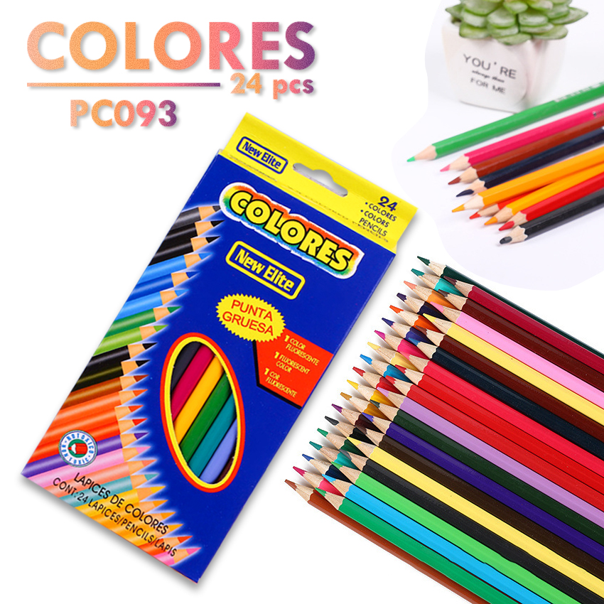 🌈⭐ดินสอสีไม้⭐🌈Colores ชุด 24 สี ราคากล่องละ 29 บาท✔️พร้อมส่ง Ohwowshop วาดรูป สีไม้ ดินสอ เครื่องเขียน เสริมทักษะ