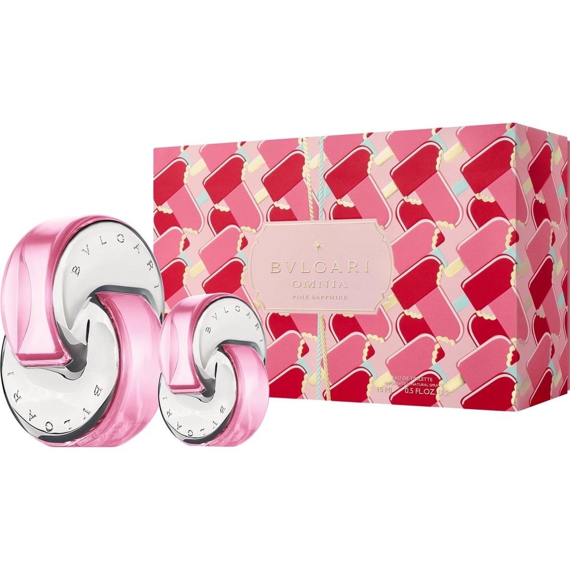 Bvlgari Omnia Pink Sapphire Eau De Toilette 65 ml. + 15 ml.