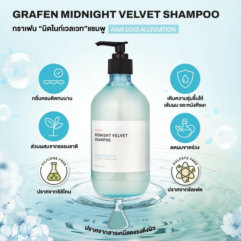 GRAFEN Midnight Velvet Shampoo 500 ml.