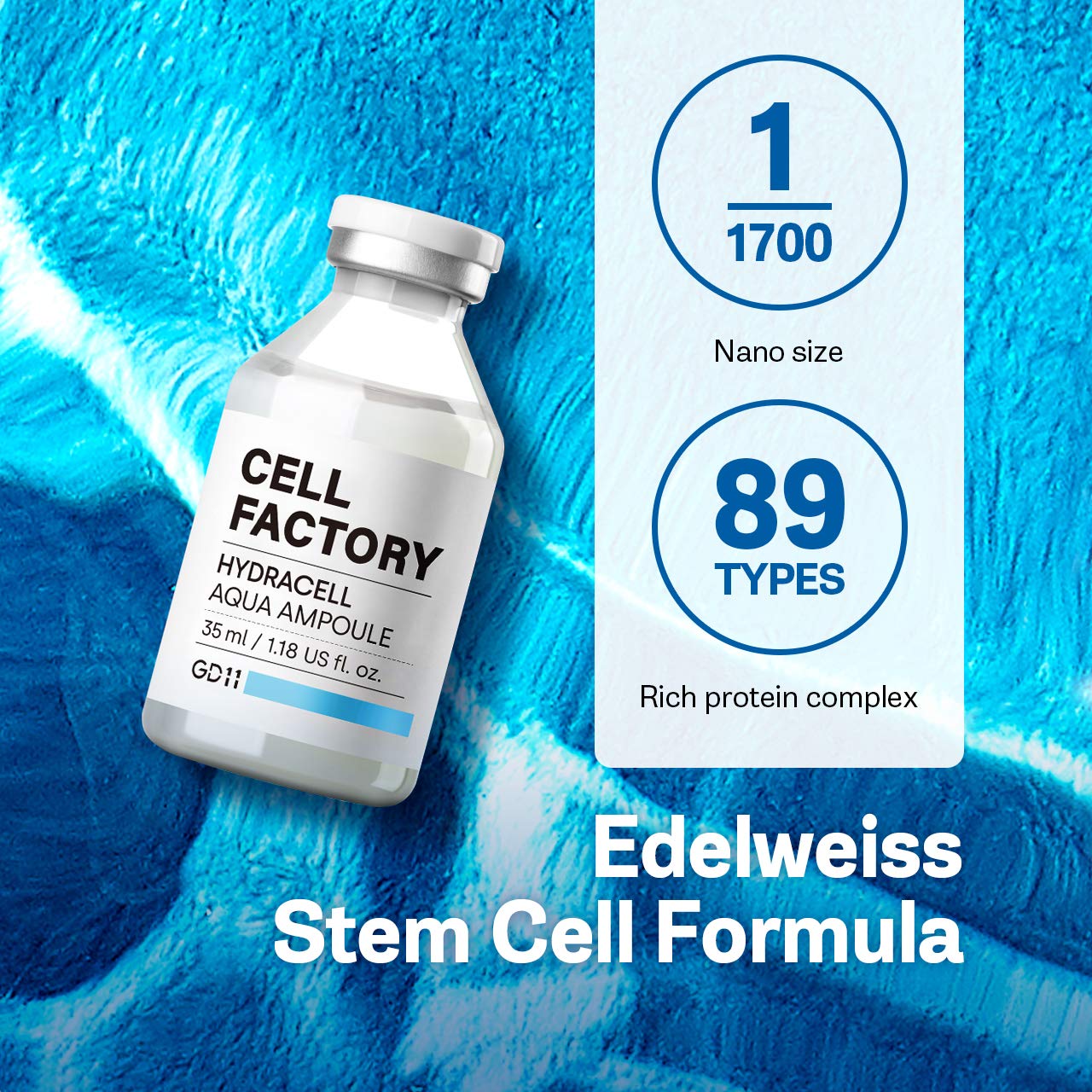 GD11 Cell Factory Hydracell Aqua Ampoule 35 ml.