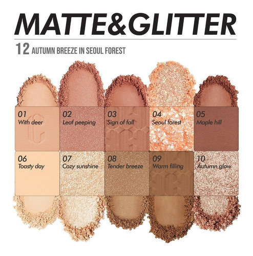 CLIO x AESPA Pro Eye Palette #12 Autumn Breeze in Seoul Forest
