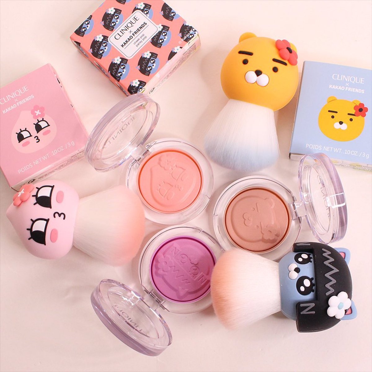 Clinique Cheek Pop X Kakao Friends 3.5 g. Ryan x Nude pop สีนู้ดสุภาพๆ เป็นสีกันตายของใครหลายคน