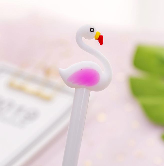 ปากกานกฟลามิงโก้ [ เจลดำ ] ชิ้นละ 4 บาท Ohwowshop