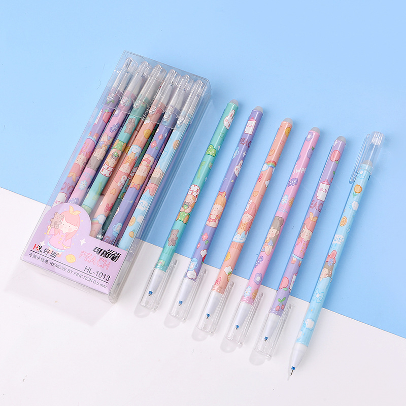 ⭐ปากกาลบได้🌈สาวน้อยตุ๊กตา ไส้สีน้ำเงิน 0.5📌สุ่มคละลาย ด้ามละ 4 บาท✔️พร้อมส่งOhwowshop หลากสี ปากกาเจล เครื่องเขียน