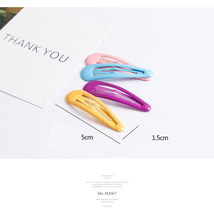 🌈กิ๊บติดผม🌈รูปหยดน้ำ หลากสี 6x1.5cm หลากสี📌เลือกสี ราคาชิ้นละ 4 บาท✅พร้อมส่ง Ohwowshop สีพาสเทล สไตล์เกาหลี กิ๊บ