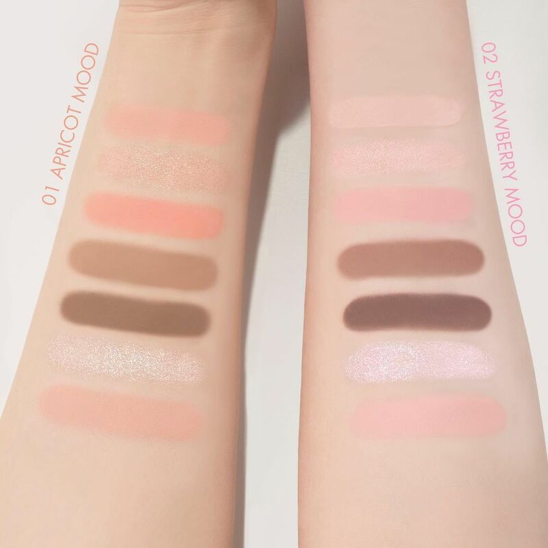 Rom&nd Bare Layers Palette 14 g. #02 Strawberry Mood