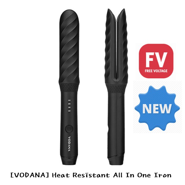 Vodana Heat-Resistant All in One Iron Curl & Flat