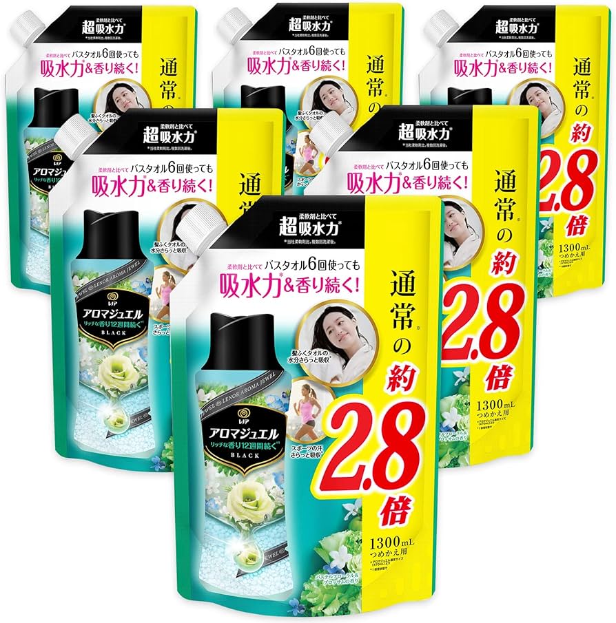 P&G Lenor Happiness Aroma Jewel Scent Bead Refill 1300 ml. #Pastel Floral & Blossom กลิ่นดอกไม้รวม