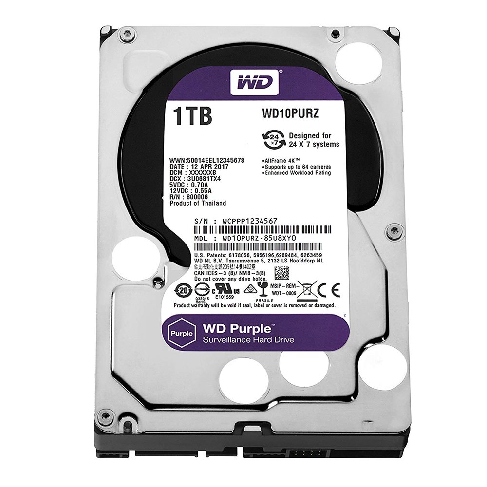 Hard Disk Purple WD 1 TB