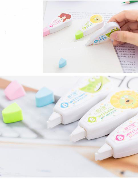 🔥เทปลบคำผิดลายการ์ตูนรวมสัตว์ 8m ✔️พร้อมส่ง (🎲คละลาย) เครื่องเขียน ราคาส่ง อุปกรณ์ลบคำผิด