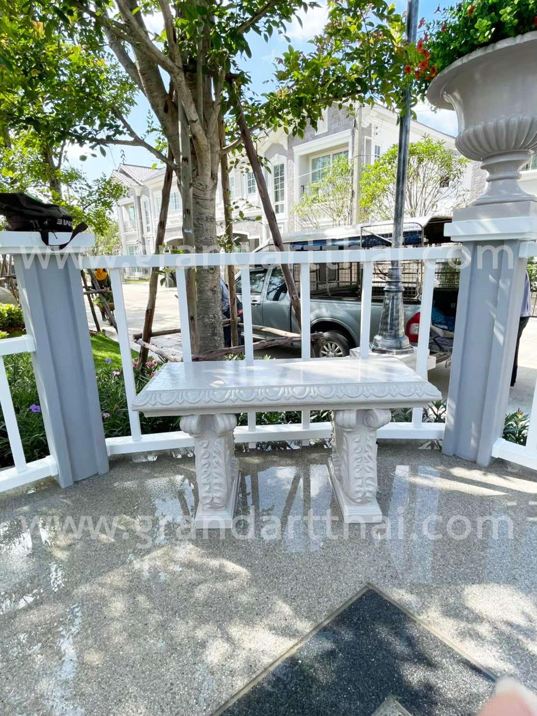 ม้านั่งลาย แบบสั้น