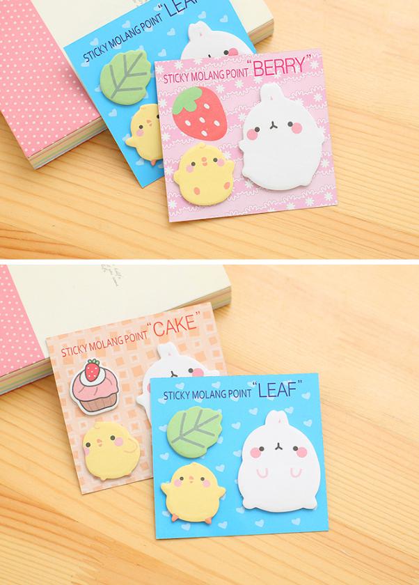 กระดาษบันทึก Molang กับสิ่งของ ชิ้นละ 6 บาท ✔️พร้อมส่ง (🎲สุ่มลาย) Ohwowshop