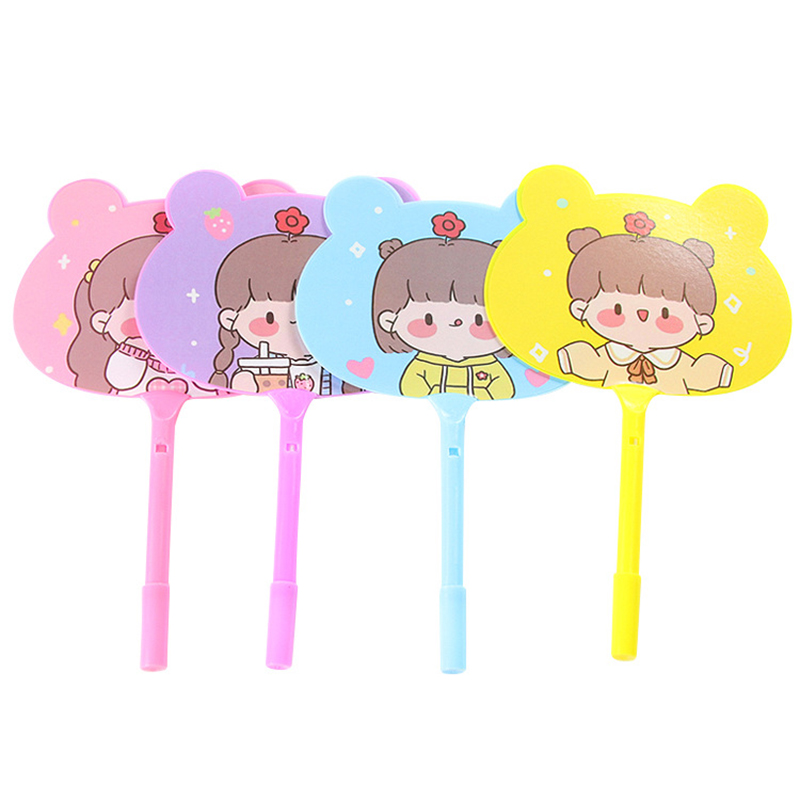 🌈🌸ปากกาพัดลูกลื่นรูปทรง🌸🌈ลายเด็กน้อยหลากสี ไส้สีน้ำเงิน 0.5 ราคา 3 บาท/ด้าม✅พร้อมส่ง Ohwowshop ปากกา เครื่องเขียน ลูกลื่น
