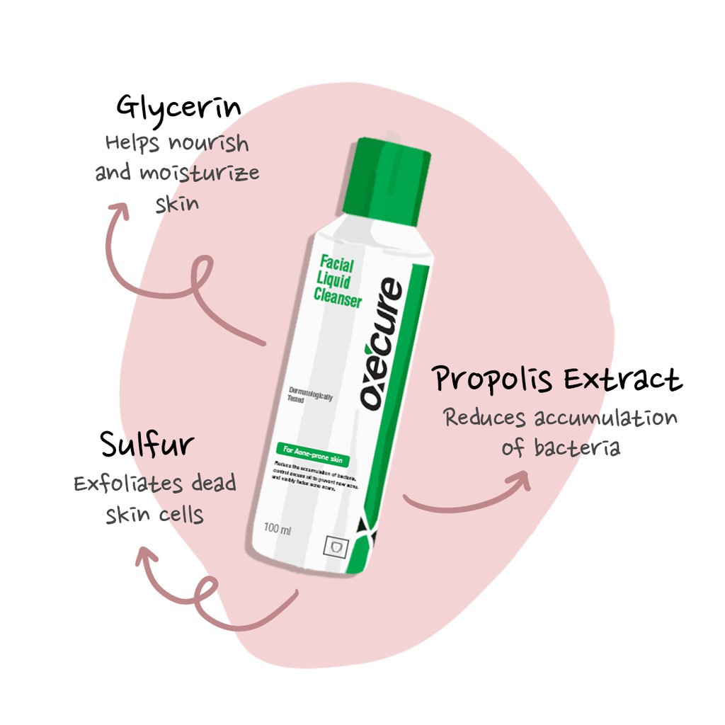OXECURE Facial Liquid Cleanser 100 ml.