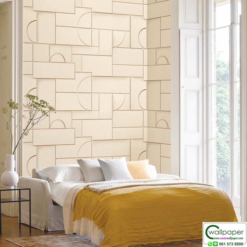 วอลเปเปอร์โมเดิร์น สีน้ำตาล No.88665-2