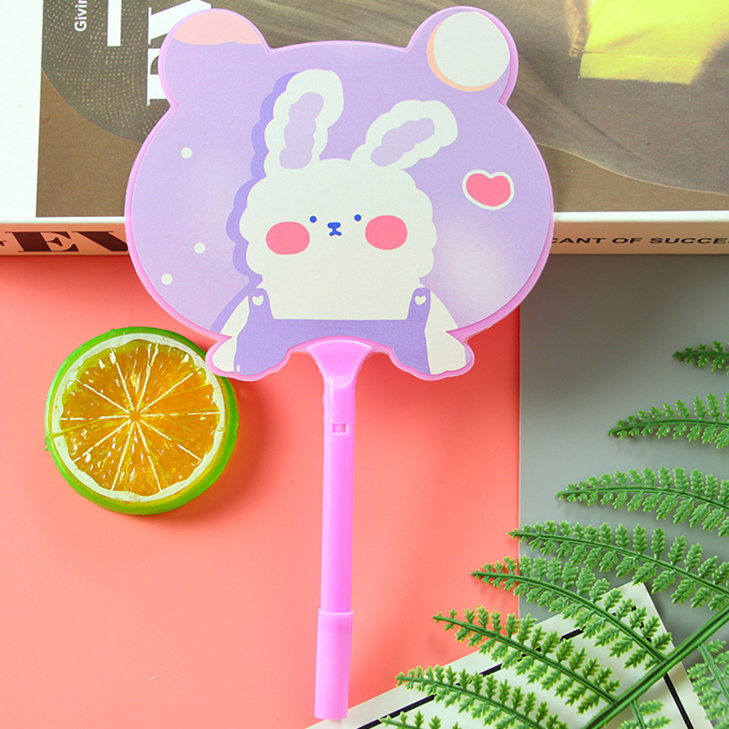 🌈🐻ปากกาพัดลูกลื่นรูปทรง🐻🌈ลายสัตว์หลากสี ไส้สีน้ำเงิน 0.5 ราคา 4 บาท/ด้าม✅พร้อมส่ง Ohwowshop ปากกา เครื่องเขียน ลูกลื่น