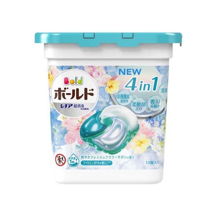P&G Bold Power Gel Ball 4D #Fresh Floral Savon 12 ลูก