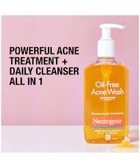Neutrogena Oil Free Acne Face Wash 269 ml.