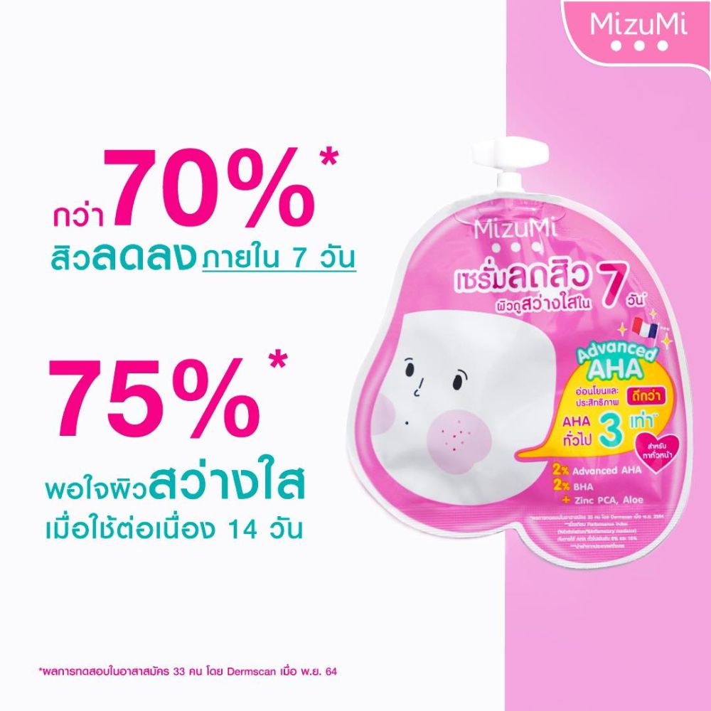 MizuMi AHA BHA Acne Serum 6 g. x 6 ซอง