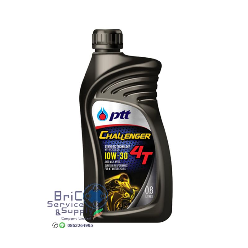 PTT Challenger 4T 10w-30 ขนาด 0.8 ลิตร