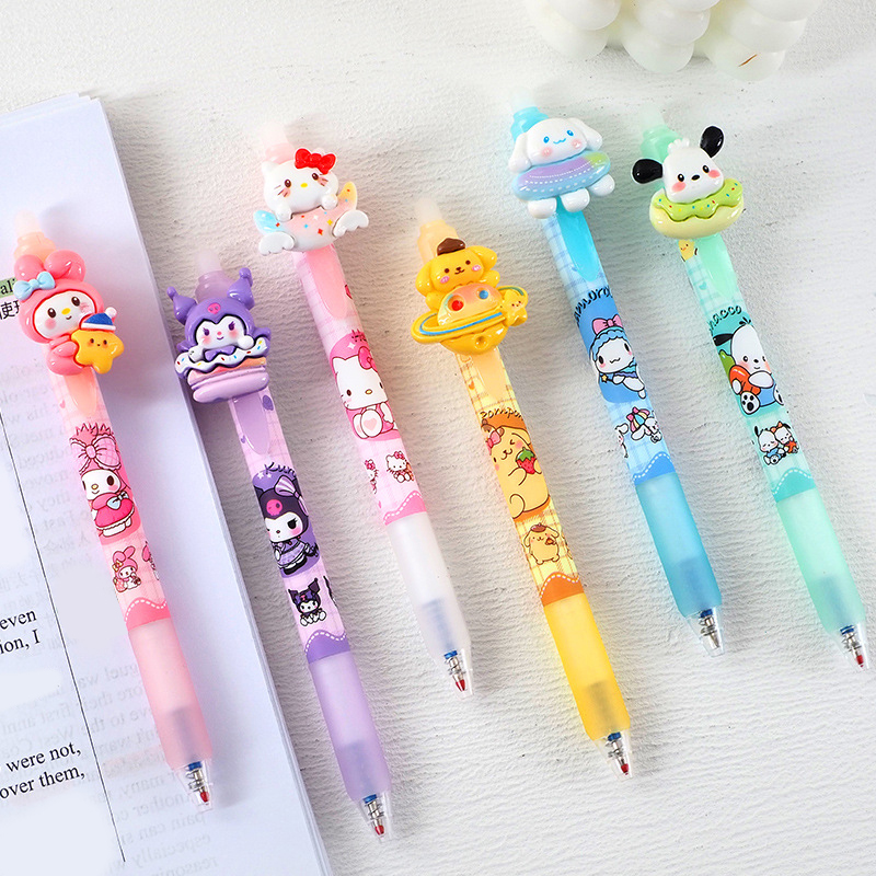 🎀✨ปากกากดลบได้ ลายการ์ตูน 3D หัวฟิกเกอร์น่ารัก📌เลือกลาย✅พร้อมส่งในไทย ปากกาลบได้ ปากกาเจลลบได้