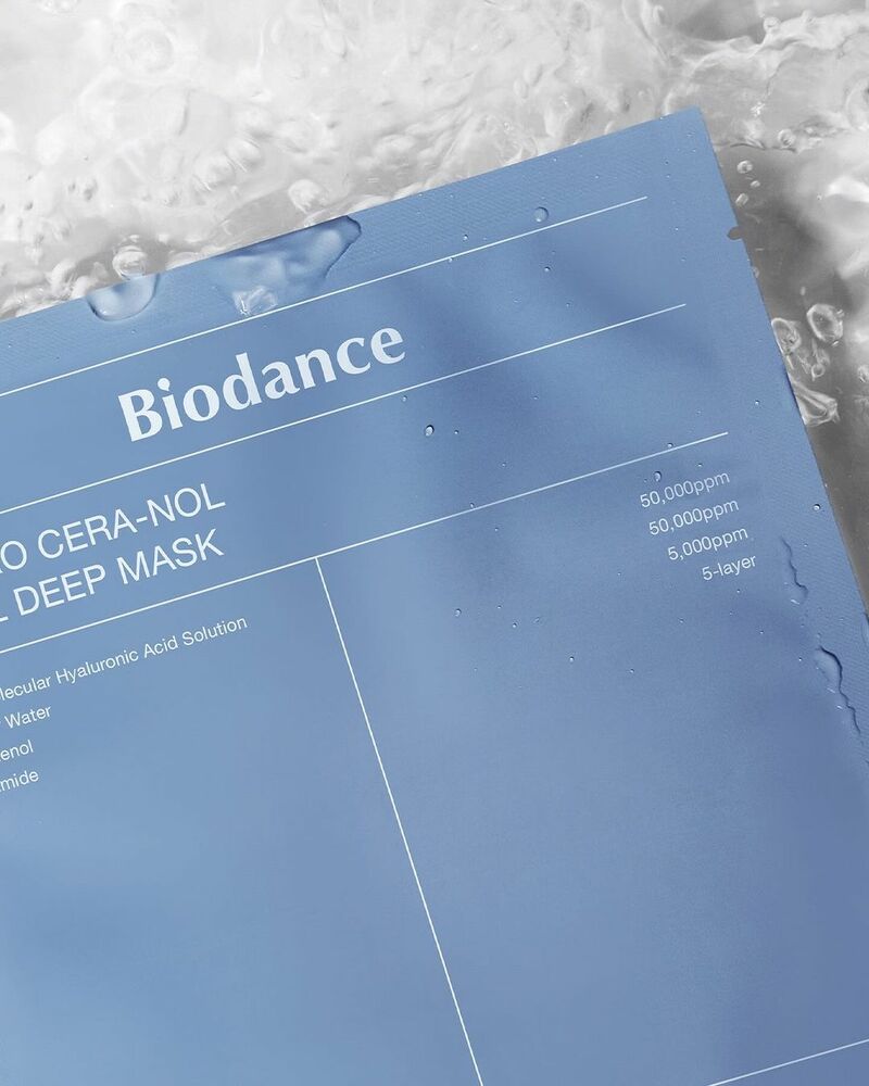 Biodance Hydro Cera-Nol Real Deep Mask 34 g. #ฟ้า 1 แผ่น