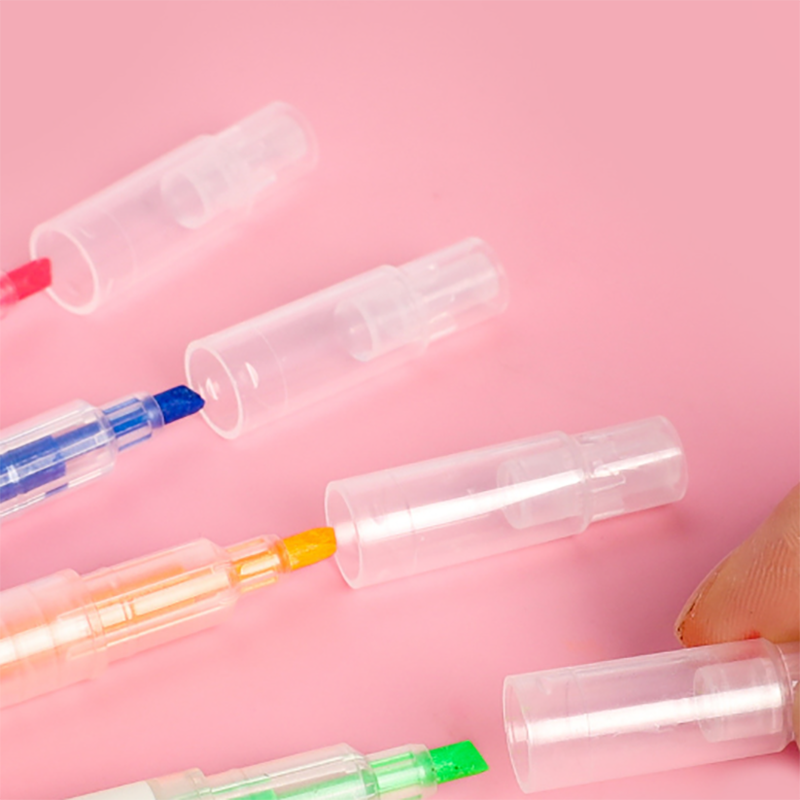 ปากกาไฮไลท์ 2 ด้านหลากสี 1 ชิ้น สุ่มสี ชิ้นละ 3 บาท ไฮไลท์ Ohwowshop