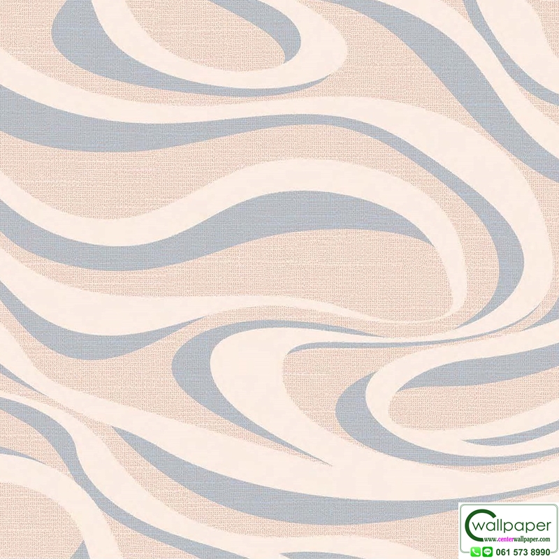 วอลเปเปอร์โมเดิร์น สีโอรส-ฟ้า No.88661-3