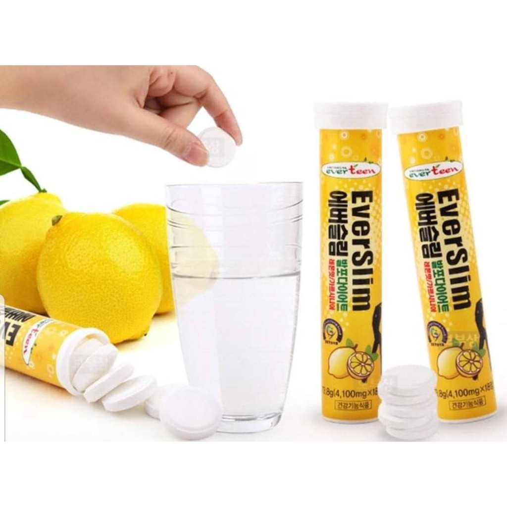EverSlim Diet #Lemon Flavor (1 หลอด บรรจุ 18 เม็ด)