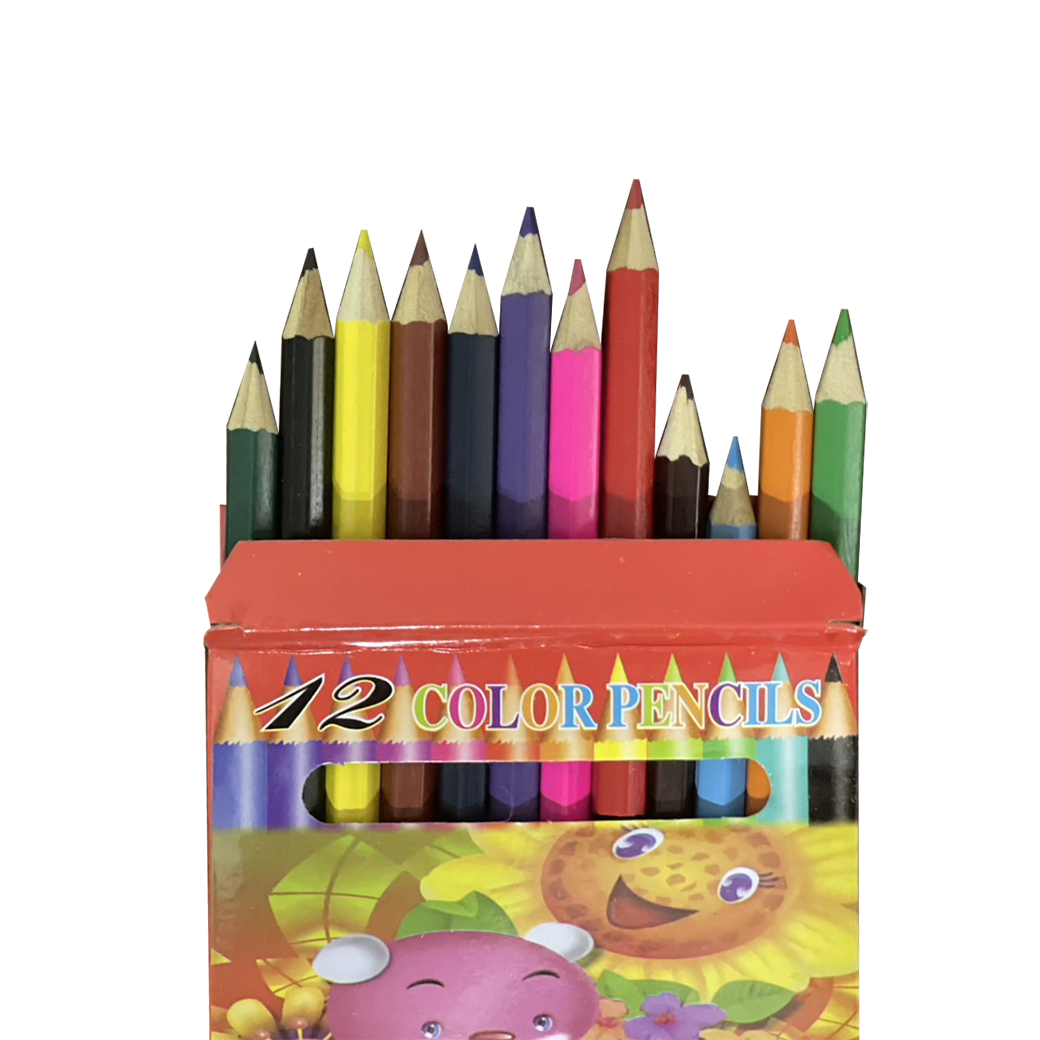 🌈⭐ดินสอสีไม้⭐🌈เครื่องเขียนสีไม้ 12 สี ✔️พร้อมส่งในไทย เสริมสร้างทักษะ ของเล่นเด็ก เครื่องเขียน