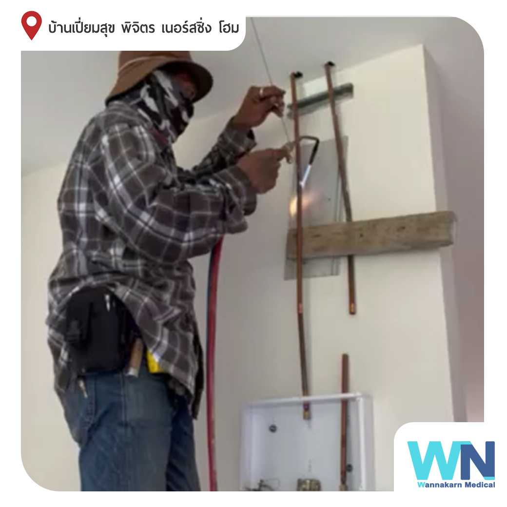 Area alarm ชุดสัญญาณเตือนก๊าซ ผลงานการติดตั้งระบบไปป์ไลน์ก๊าซทางการแพทย์