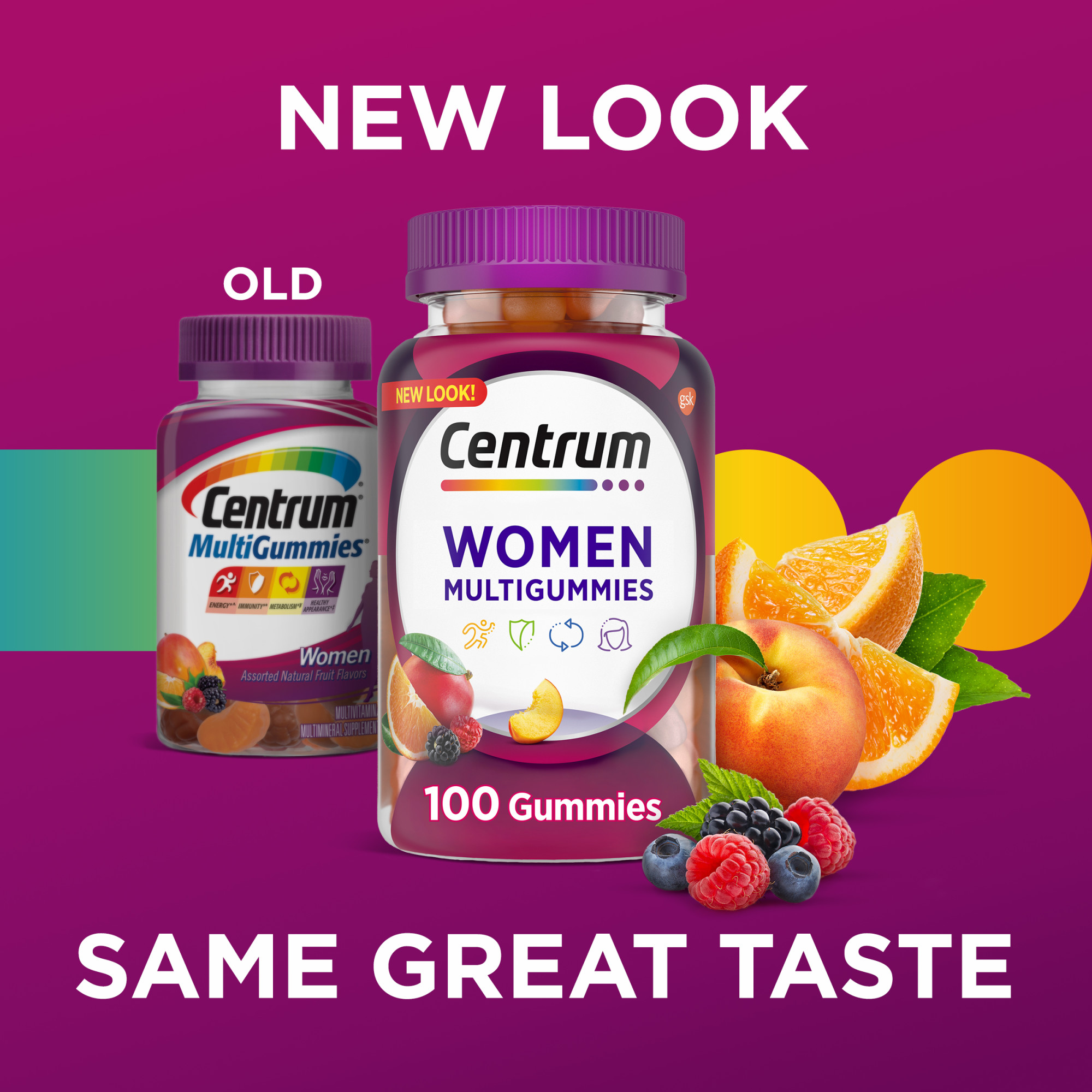 Centrum WOMEN MultiGummies Gummy Supports Energy, Immunity, Metabolism + Healthy Appearance 100 Gummies