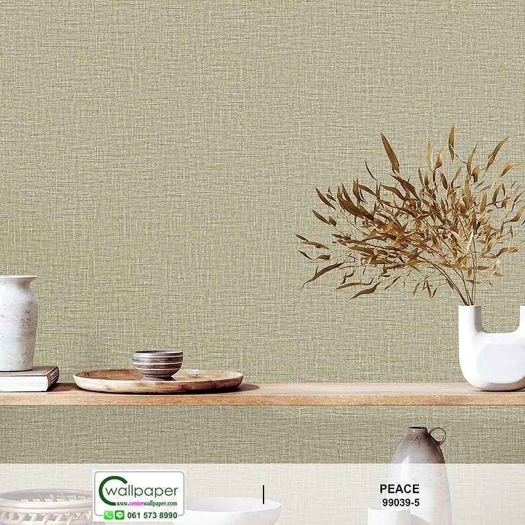wallpaper ลายเรียบสีเขียว No.99039-5