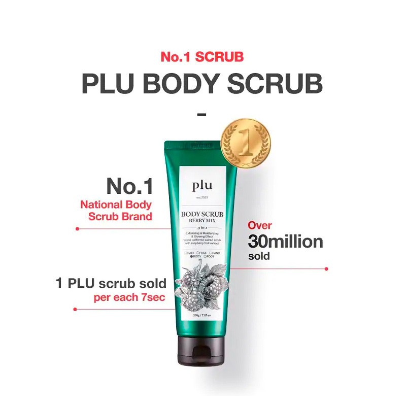 Plu Body Scrub Berry Mix 200 g.