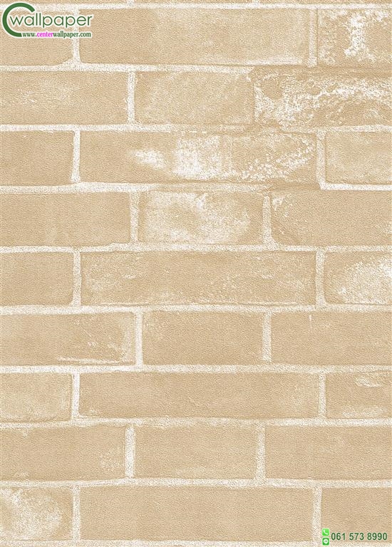 วอลเปเปอร์ติดผนังลายอิฐสีแดง-ส้ม