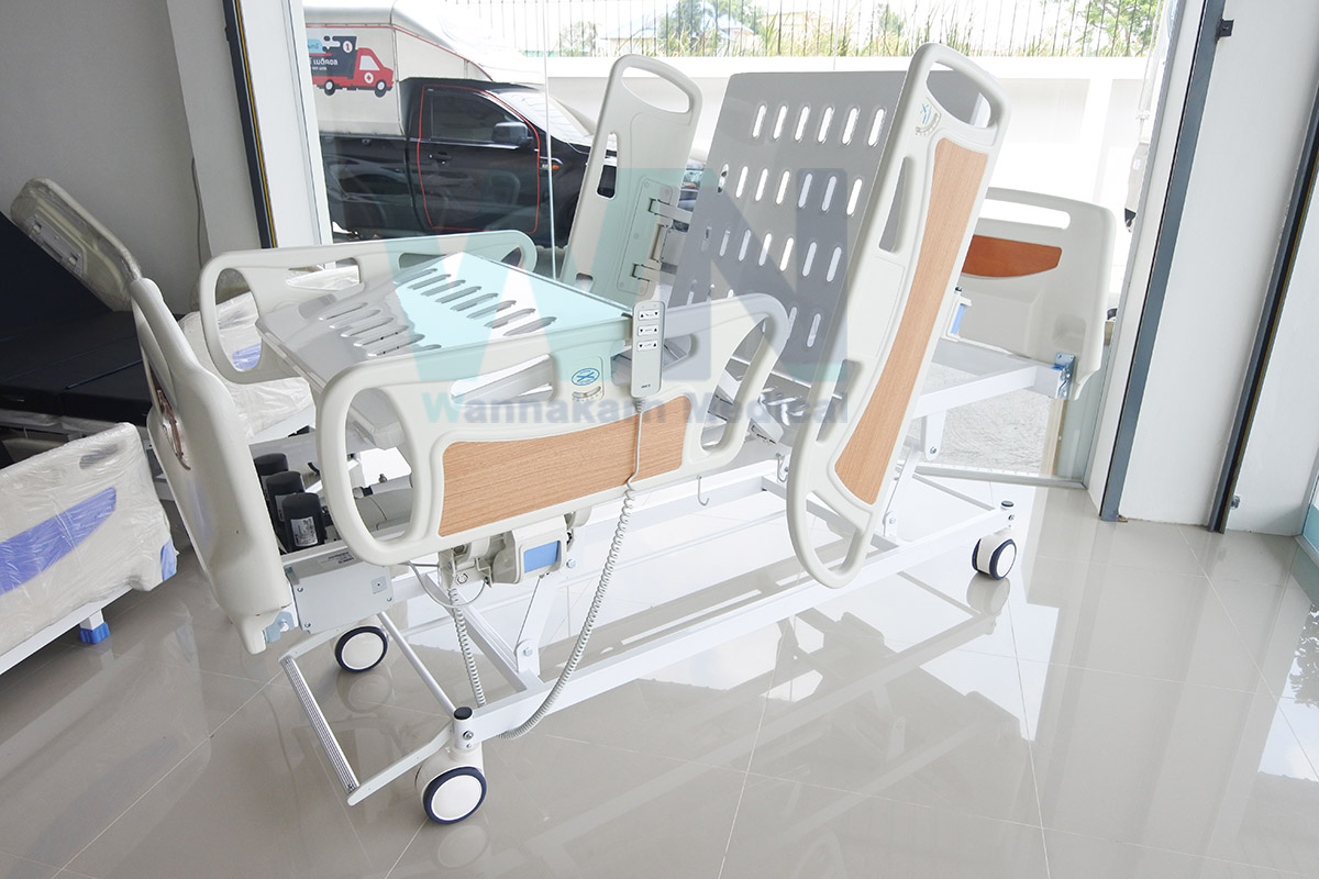 Medical Bed MK-D-01 เตียงไฟฟ้า-แมนนวล 3 ฟังก์ชั่น ราวปีกนก