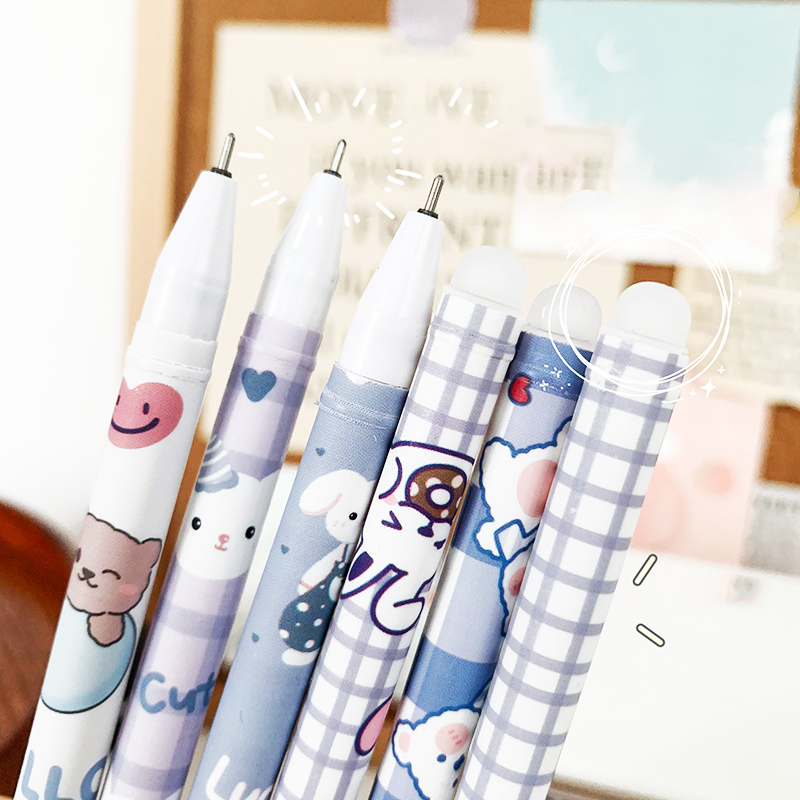 🔥โอ้วาว🔥ปากกาลบได้ ลายการ์ตูน ไส้สีน้ำเงิน 0.5📌เลือกลาย ด้ามละ 3 บาท✔️พร้อมส่งOhwowshop หลากสี ปากกาลบได้ เครื่องเขียน