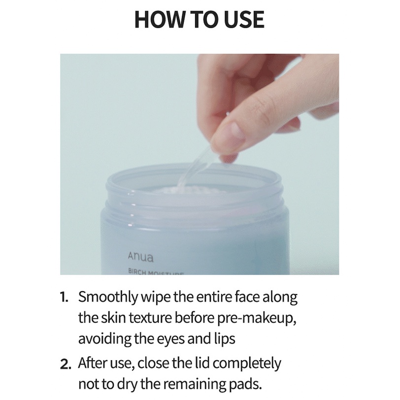 Anua Birch Moisture Boosting Pad 130 g.