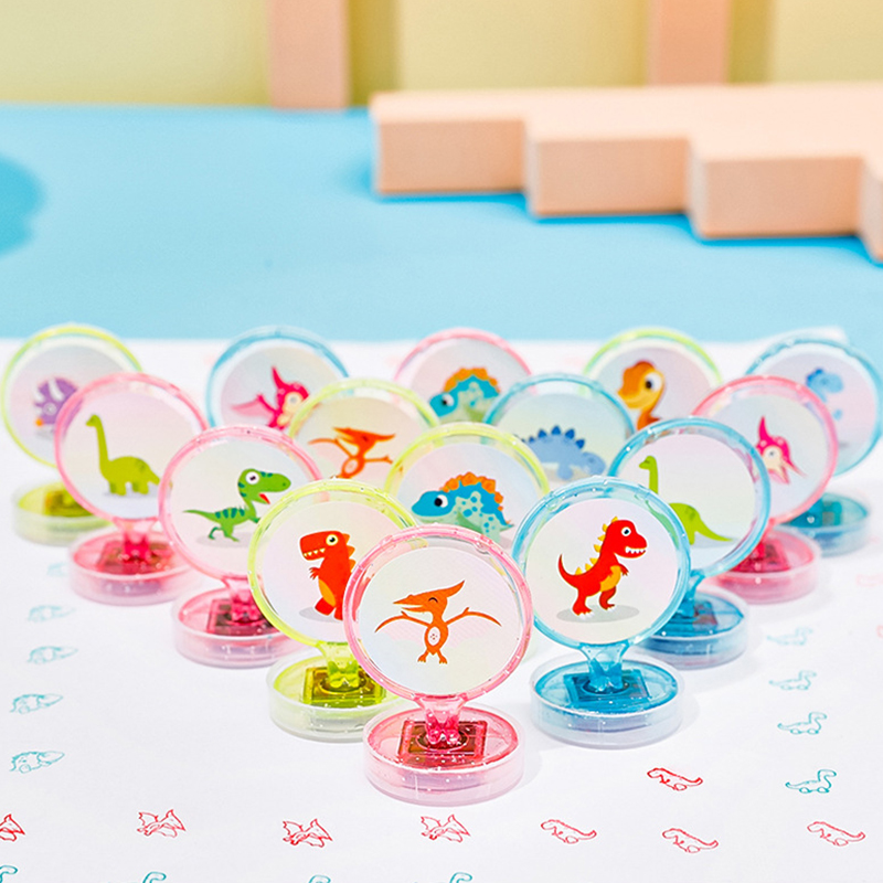 🌈ตรายางลายการ์ตูนหมึกในตัว🌈ปั๊มบัตรสะสมแต้ม📌คละลาย ชิ้นละ 3บาท✅พร้อมส่ง Ohwowshop ตัวปั๊มการ์ตูน หมึกสี เด็กเล็ก