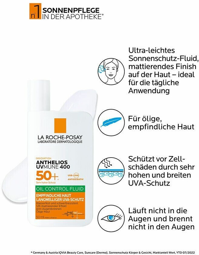 La Roche-Posay Anthelios UVMune 400 Fluide Oil Control SPF50+ 50 ml.