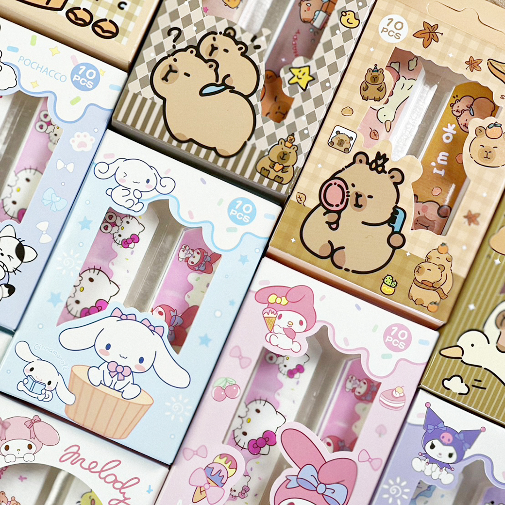 🩹📌ยกกล่อง 20 แผ่น🌈พลาสเตอร์ปิดแผล ลายการ์ตูน ซานริโอ📌สินค้าคละตามแบบ ✔️พร้อมส่งในไทย พลาสเตอร์