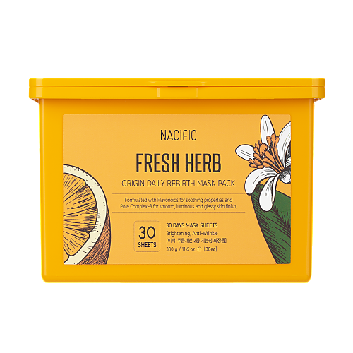 Nacific Fresh Herb Origin Daily Rebirth Mask Pack 30 Sheets