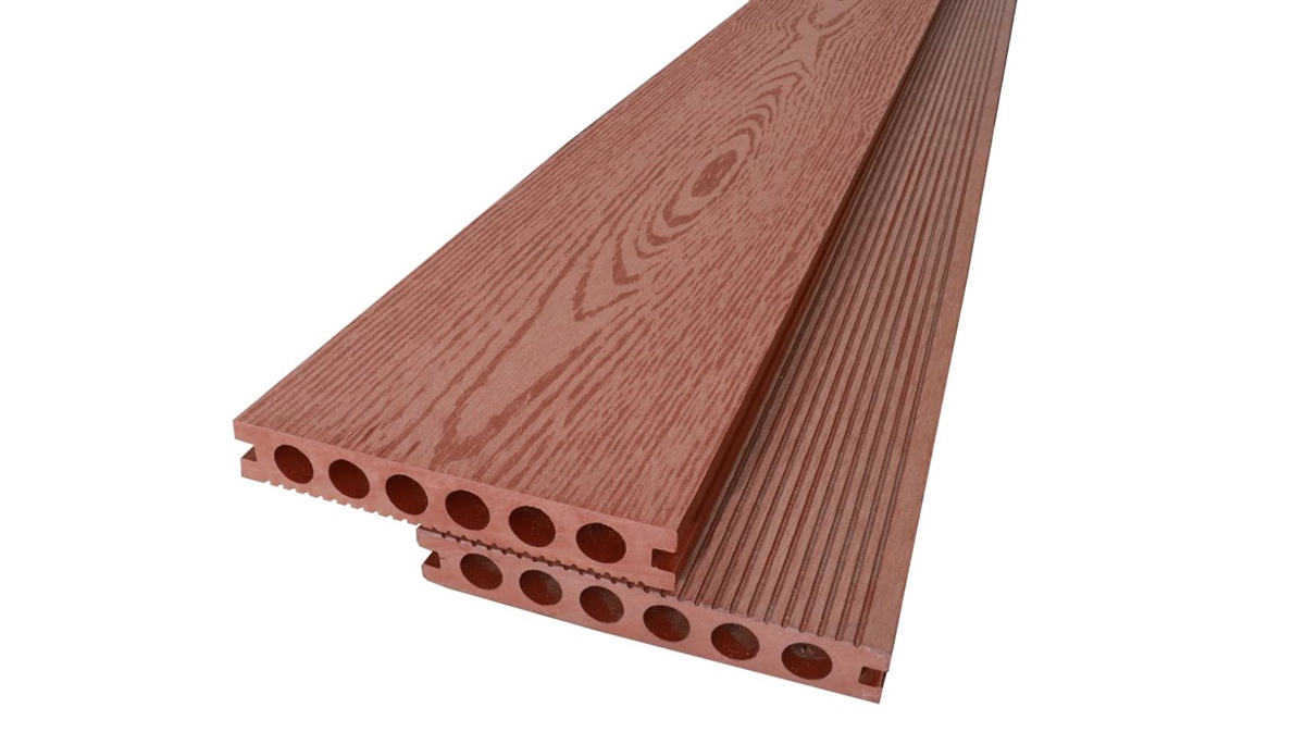 พื้นไม้เทียม สีมะฮอกานี KY-K145-23A