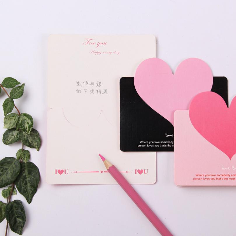 การ์ดอวยพรพับหัวใจ ราคาชิ้นละ 2 บาท ✔️พร้อมส่ง (🎲สุ่มลาย) Ohwowshop