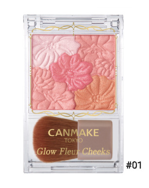 Canmake Glow Fleur Cheeks 6.3 g. #01 Peach Fleur