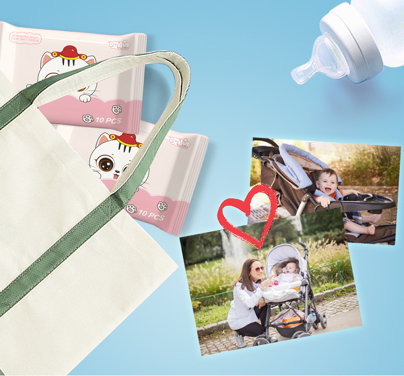 🌈ทิชชูเปียก🌈ผ้าเช็ดทำความสะอาด 1 ห่อ 10 แผ่น📌เลือกสี ราคา 3 บาท✔️พร้อมส่ง Ohwowshop ทิชชู่ ผ้าเปียก ทำความสะอาด