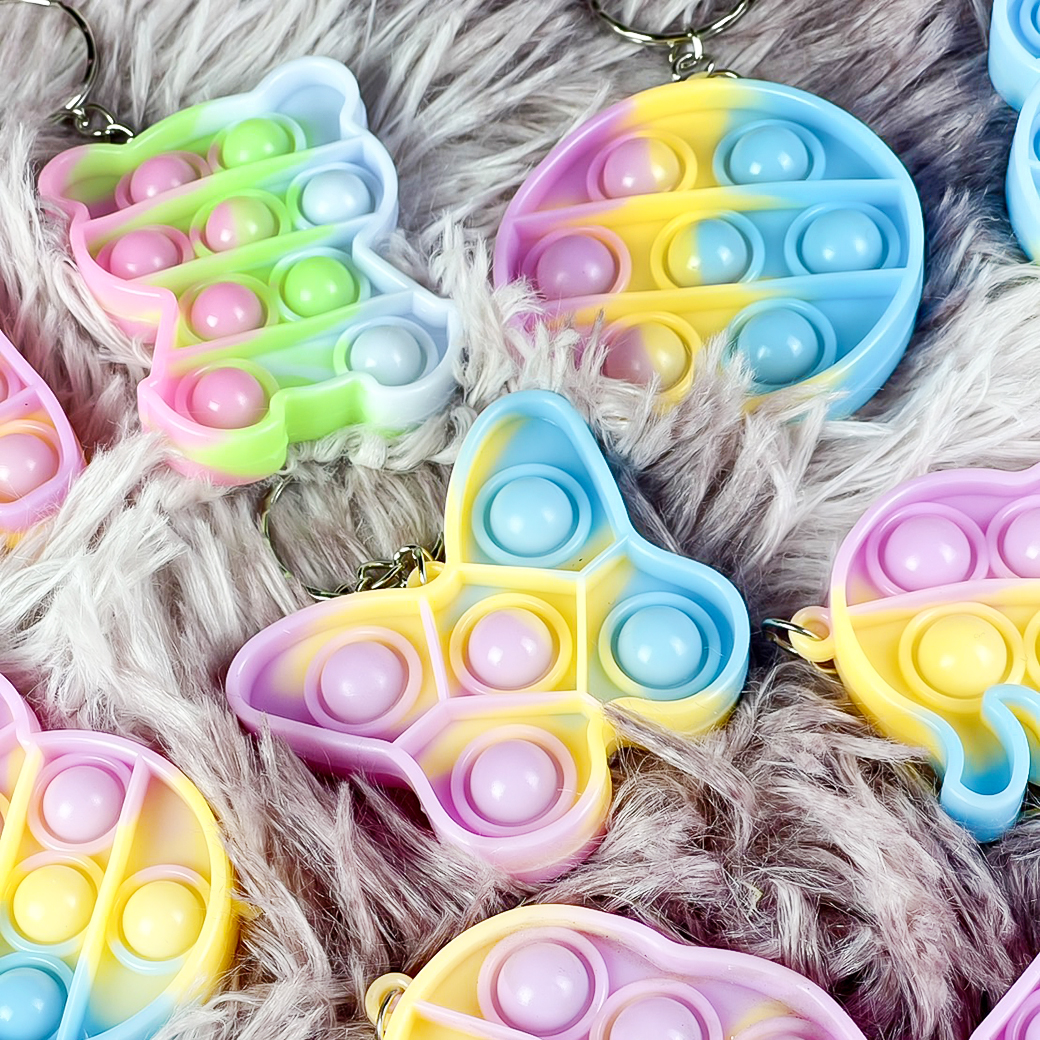 🌈ป๊อปอิท🌈พวงกุญแจป๊อบอิท pop it📌สุ่มลาย ห้อยกระเป๋า ห้อยกุญแจ พวงกุญแจซิลิโคน