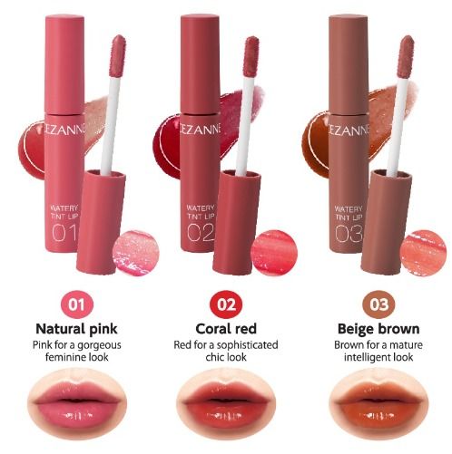 Cezanne Watery Tint Lip 4 g. #03 Beige Brown